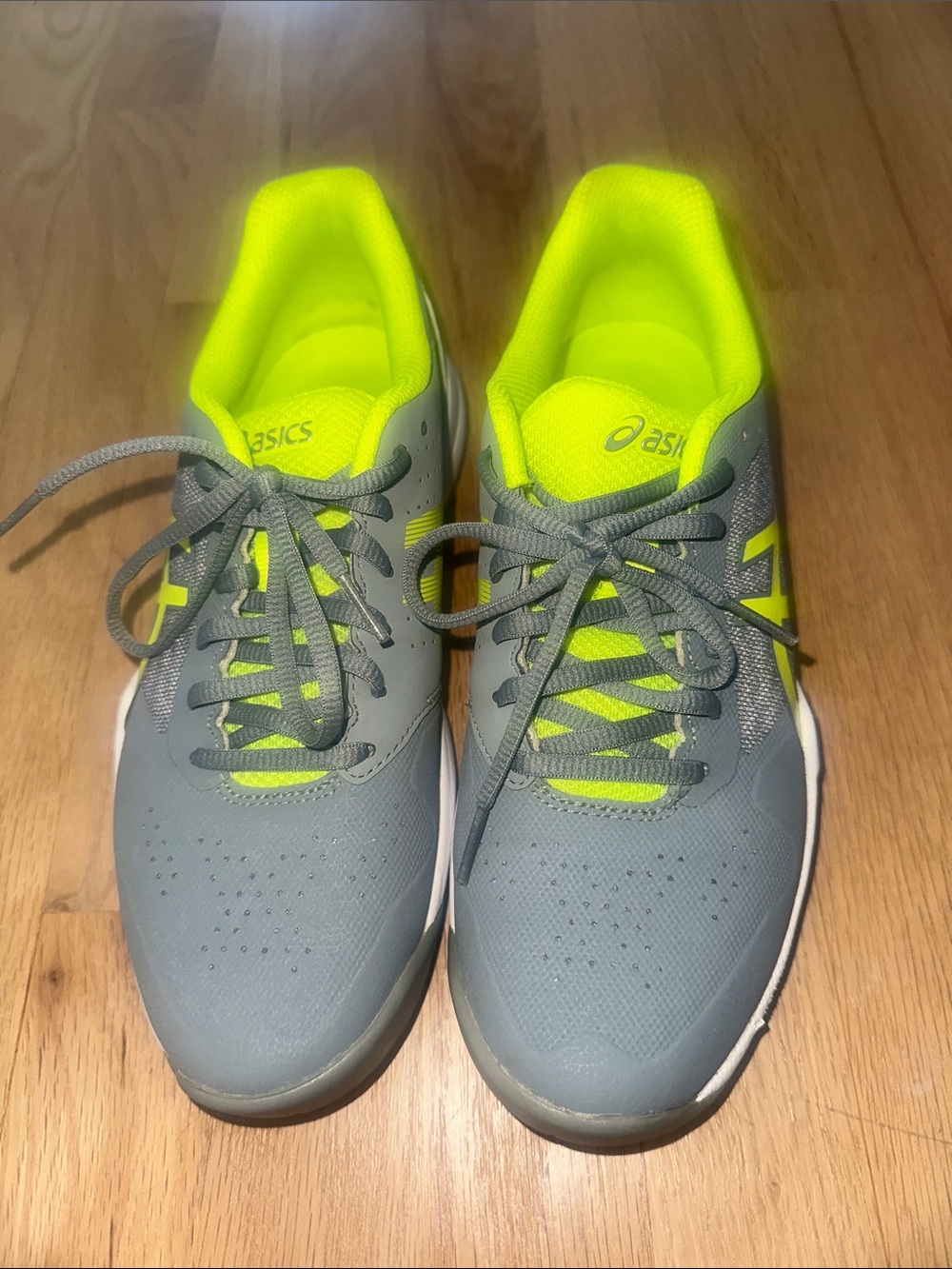 ASICS GEL-GAME 8 Gray & Green Athletic Shoes